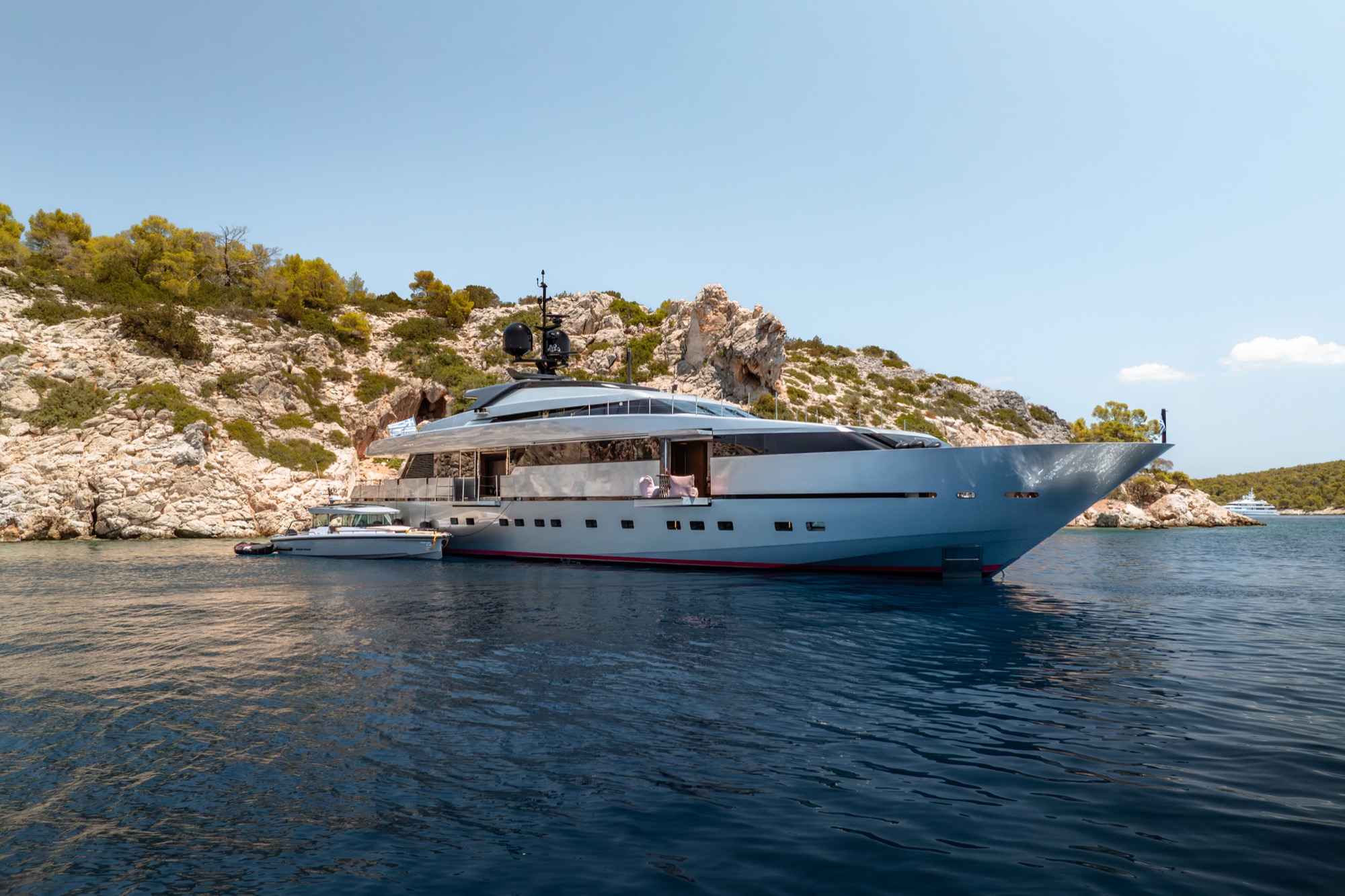 Anchored in the Mediterranean
